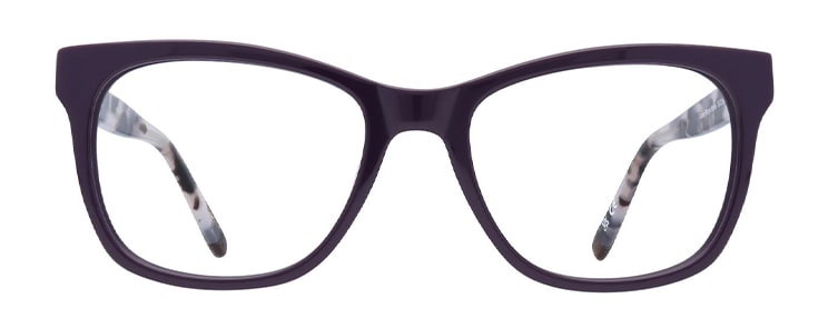 Purple cat-eye sustainable Arden frames