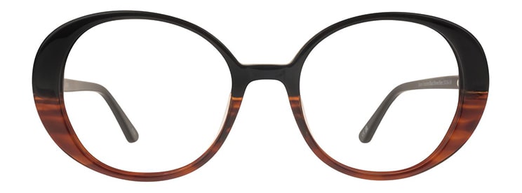 Round oversized ombre style brown to light brown Aspire frames