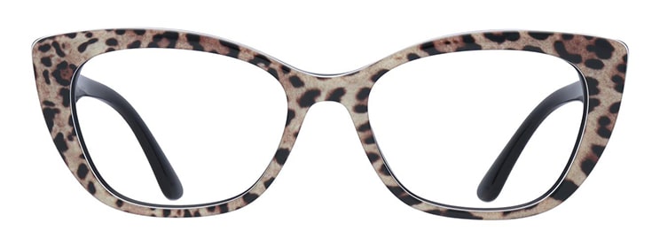 Leopard print cat-eye Dolce and Gabanna frames