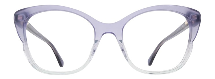 Blue to clear ombre butterfly shaped Kate Spade frame