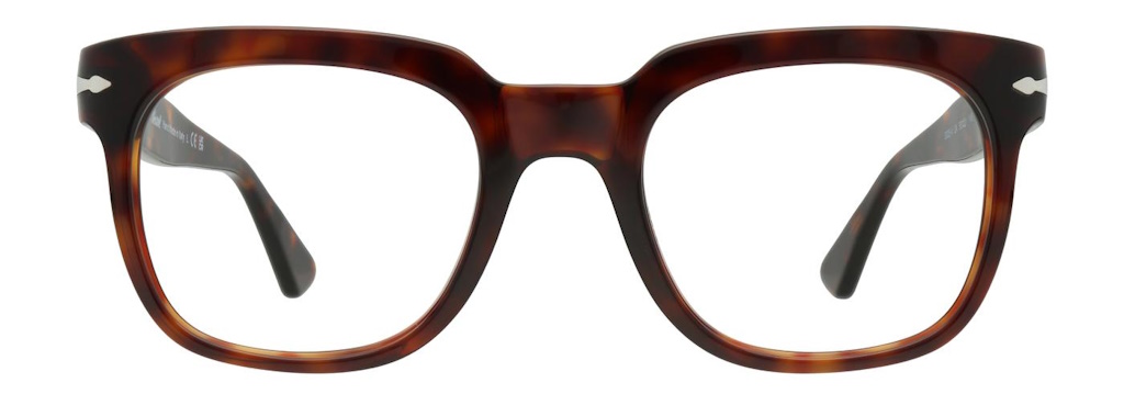 A glasses frame made out of thick tortoiseshell acetate