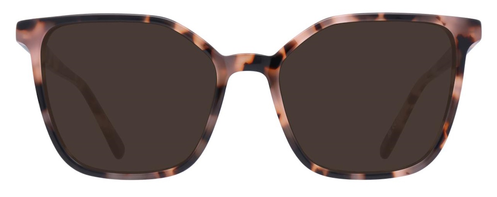 A light tortoiseshell pair of butterfly sunglasses