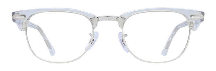 Clear Clubmaster metal Ray-Ban frame